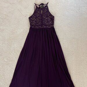 Long, Purple Bridesmaid Dress, Size 6P